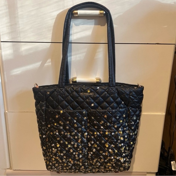 MZ Wallace Quilted Tote with Gold Stars - Picture 10 of 10